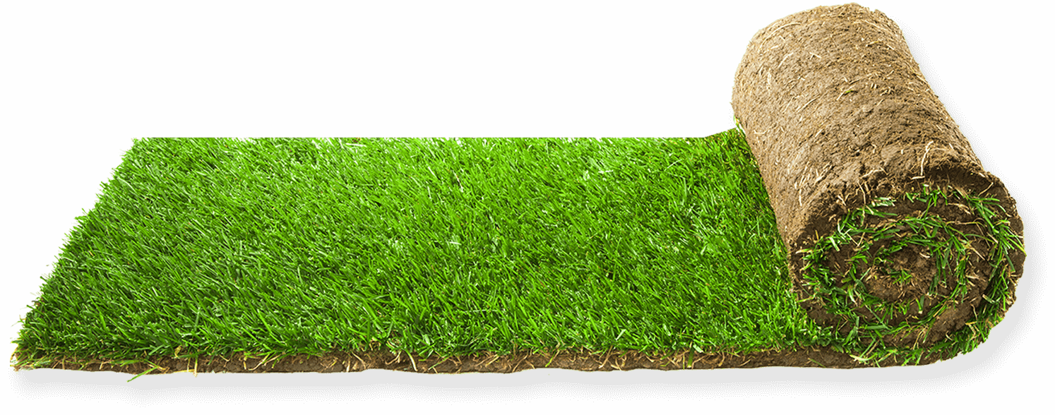 artificial grass mat being rolled