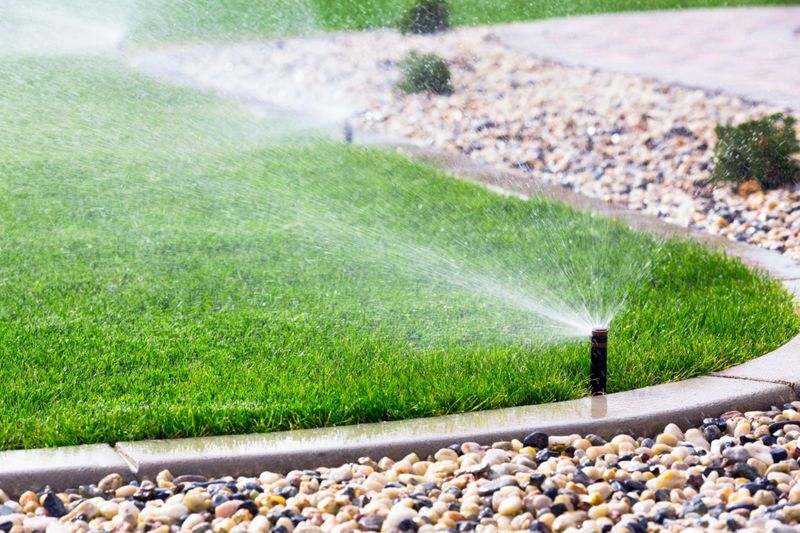 Sprinkler systems can be installed by professionals and help keep your new sod healthy.